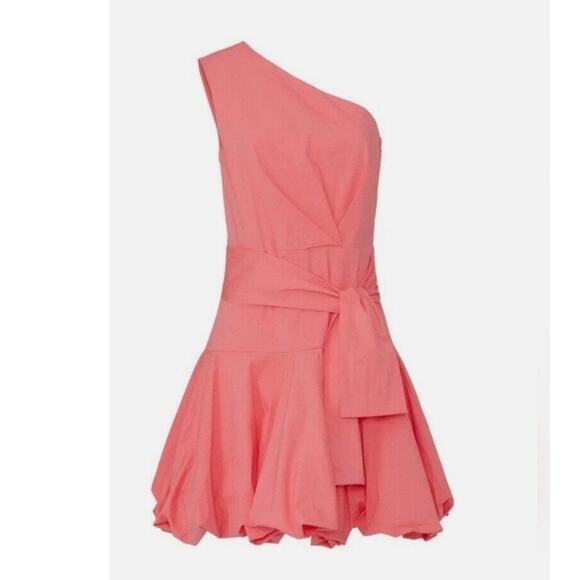 Derek Lam Collective Pink One-Shoulder Dress Size UK 46 US 12 - Picture 1 of 9